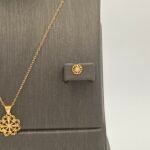 ⁦نصف طقم ذهب عيار 21 الوزن 2.14 جرام⁩ - الصورة ⁦4⁩