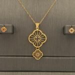 ⁦نصف طقم ذهب عيار 21 الوزن 3.74 جرام⁩ - الصورة ⁦3⁩