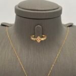 ⁦نصف طقم ذهب عيار 21 وزن 2.98 جرام بإطلالة راقية⁩ - الصورة ⁦5⁩