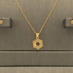 ⁦نصف طقم ذهب عيار 21 الوزن 2.07 جرام⁩ - الصورة ⁦3⁩