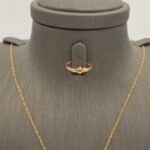 ⁦نصف طقم ذهب عيار 21 الوزن 1.97 جرام⁩ - الصورة ⁦4⁩
