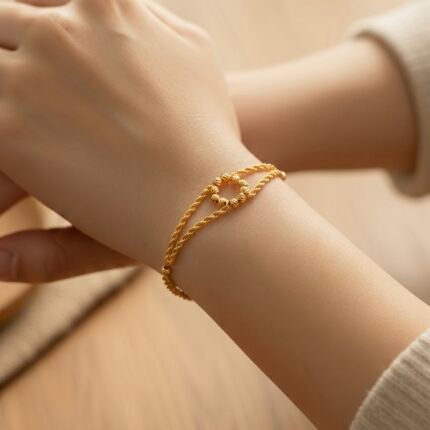 أسواره ذهب عيار 21 الوزن 1.71 جرام