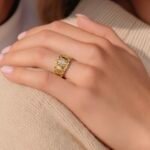 خاتم ذهب عيار 21 الوزن 1.29 جرام