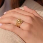 خاتم ذهب عيار 21 الوزن 1.50 جرام