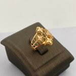 ⁦خاتم ذهب عيار 21 الوزن 1.33 جرام⁩ - الصورة ⁦3⁩