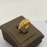 ⁦خاتم ذهب عيار 21 الوزن 0.97 جرام⁩ - الصورة ⁦3⁩