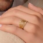 خاتم ذهب عيار 21 الوزن 1.35 جرام