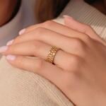 خاتم ذهب عيار 21 الوزن 1.19 جرام
