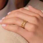 خاتم ذهب عيار 21 الوزن 1.06 جرام