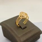 ⁦خاتم ذهب عيار 21 الوزن 1.05 جرام⁩ - الصورة ⁦3⁩