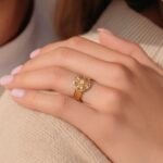 خاتم ذهب عيار 21 الوزن 1.05 جرام
