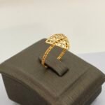 ⁦خاتم ذهب عيار 21 الوزن 1.15 جرام⁩ - الصورة ⁦3⁩