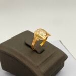 ⁦خاتم ذهب عيار 21 الوزن 0.92 جرام⁩ - الصورة ⁦3⁩
