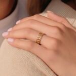 خاتم ذهب عيار 21 الوزن 0.59 جرام