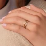 خاتم ذهب عيار 21 الوزن 1.10 جرام