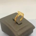 ⁦خاتم ذهب عيار 21 الوزن 0.80 جرام⁩ - الصورة ⁦3⁩