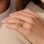 خاتم ذهب عيار 21 الوزن 0.97 جرام