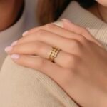 خاتم ذهب عيار 21 الوزن 1.03 جرام