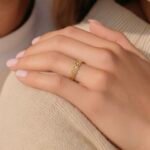 خاتم ذهب عيار 21 الوزن 0.68 جرام