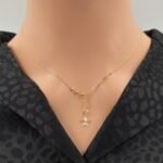 ⁦عقد ذهب عيار 18 الوزن 0.90 جرام⁩ - الصورة ⁦5⁩