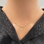 ⁦عقد ذهب عيار 18 الوزن 0.97 جرام⁩ - الصورة ⁦3⁩