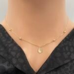 ⁦عقد ذهب عيار 18 الوزن 0.88 جرام⁩ - الصورة ⁦3⁩