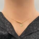 ⁦عقد ذهب عيار 18 الوزن 0.94 جرام⁩ - الصورة ⁦3⁩