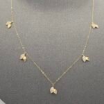 ⁦عقد ذهب عيار 18 الوزن 1.05 جرام⁩ - الصورة ⁦3⁩