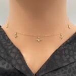 ⁦عقد ذهب عيار 18 الوزن 1.28 جرام⁩ - الصورة ⁦3⁩