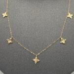 ⁦عقد ذهب عيار 18 الوزن 1.28 جرام⁩ - الصورة ⁦4⁩