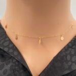 ⁦تشوكر ذهب عيار 21 الوزن 0.61 جرام⁩ - الصورة ⁦2⁩