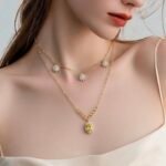 عقد ذهب عيار 18 الوزن 1.30 جرام