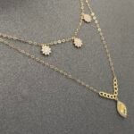 ⁦عقد ذهب عيار 18 وزن 1.30 جرام لمسة ذهبية⁩ - الصورة ⁦4⁩