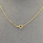 ⁦عقد ذهب عيار 18 الوزن 3.36 جرام⁩ - الصورة ⁦2⁩