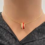 ⁦عقد ذهب عيار 18 وزن 4.49 جرام أناقة استثنائية⁩ - الصورة ⁦2⁩