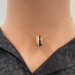 ⁦عقد ذهب عيار 18 وزن 2.89 جرام أناقة ناعمة⁩ - الصورة ⁦2⁩