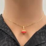 ⁦عقد ذهب عيار 18 الوزن 3.98 جرام⁩ - الصورة ⁦2⁩