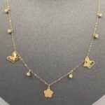 ⁦عقد تشوكر ذهب عيار 18 الوزن 1.28 جرام⁩ - الصورة ⁦4⁩