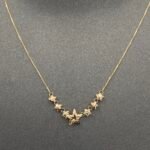 ⁦عقد ذهب عيار 18 وزن 0.88 جرام أناقة جميلة⁩ - الصورة ⁦4⁩