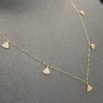 ⁦عقد ذهب عيار 18 وزن 0.96 جرام تصميم فاخر⁩ - الصورة ⁦6⁩