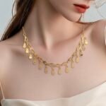 عقد تشوكر ذهب عيار 21 الوزن 1.38 جرام