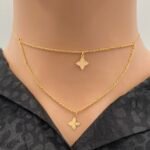 ⁦عقد ذهب عيار 21 الوزن 0.82 جرام⁩ - الصورة ⁦2⁩