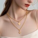 عقد ذهب عيار 21 الوزن 0.82 جرام