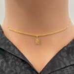 ⁦عقد ذهب عيار 21 الوزن 0.63 جرام⁩ - الصورة ⁦2⁩