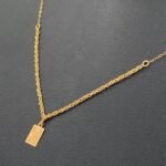 ⁦عقد ذهب عيار 21 الوزن 0.63 جرام⁩ - الصورة ⁦5⁩