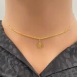 ⁦عقد ذهب عيار 21 الوزن 0.63 جرام⁩ - الصورة ⁦2⁩