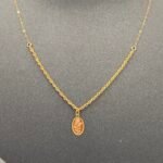 ⁦عقد ذهب عيار 21 الوزن 0.63 جرام⁩ - الصورة ⁦3⁩