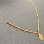 ⁦عقد ذهب عيار 21 الوزن 0.63 جرام⁩ - الصورة ⁦5⁩