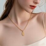 عقد ذهب عيار 21 الوزن 0.63 جرام