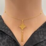 ⁦عقد ذهب عيار 21 الوزن 2.24 جرام⁩ - الصورة ⁦2⁩